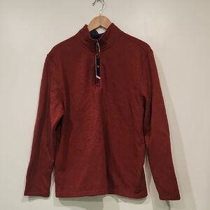 NWT! Izod Red Quarter-Zip Pullover‎ Men's